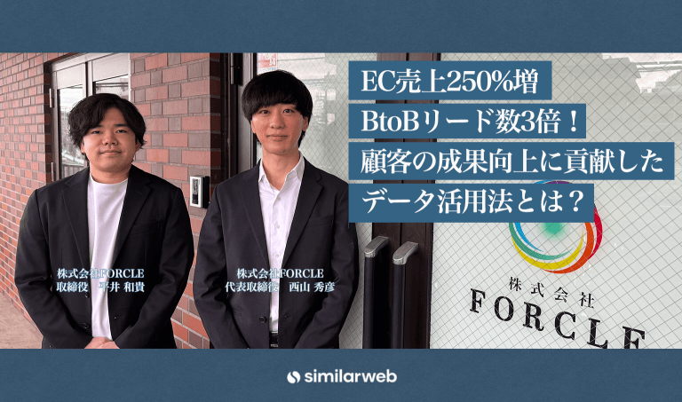 【株式会社FORCLE】EC売上250%増・BtoBリード数3倍！顧客の成果向上に貢献したデータ活用法とは？
